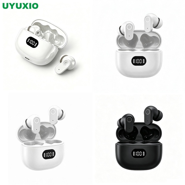 Wireless Earbuds Deep Bass Earphones with Stereo Bass Clear Calls Charging Case and Touch Operation for Daily Work Travel