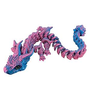 Figura de Juguete de Dragón con Cuernos Blindados, Estatuas con Movimiento Conjunto de 30cm, Versión Coreana, Papel Impreso en 3D Creativo, Regalo Unisex - Product Image 4