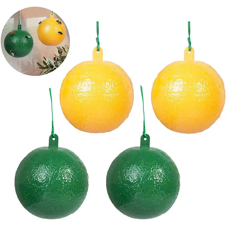 كرة معلقة قابلة لإعادة الاستخدام ، مصيدة ذبابة الفاكهة ، مصيدة ذبابة لزجة
