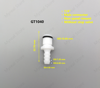Connecteur mâle en acétal CPC 1/4'' à raccord rapide, accouplement à disque en plastique