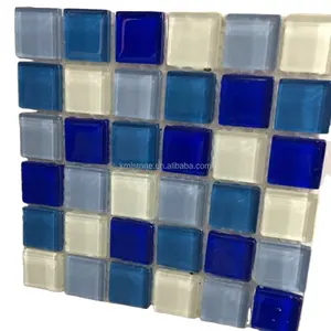 Голубая стеклянная мозаика для бассейна по низкой цене
