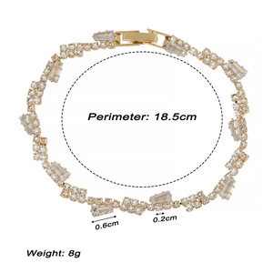 Nouvel Arrivage : Ensemble de Bracelets en Alliage avec Chaîne à Griffes, <span class=keywords><strong>Strass</strong></span> Romains de Luxe, <span class=keywords><strong>Bracelet</strong></span> Tennis en Cristal et <span class=keywords><strong>Bracelet</strong></span> Brillant à <span class=keywords><strong>Strass</strong></span> Colorés - Product Image 5