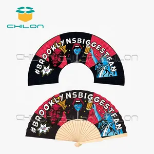 Wholesale Custom Wood Folding Hand Fan Abanicos De Mano