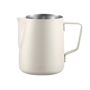Tazza per Schiuma di Latte in Acciaio Inox 304 con Design a Bocca Appiattita/Appuntita, Stile Moderno e Minimalista per Casa, Ufficio e Caffetteria - Product Image 5