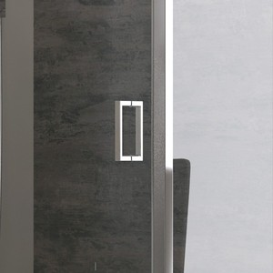 Kamalu K410NS Moderna Cabina Doccia in Vetro Trasparente 120x70cm con Altezza 180cm Telaio in Alluminio Inox per Camera da Letto/Bagno - Product Image 6