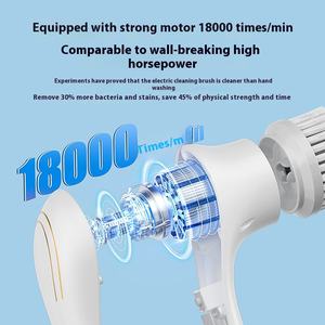 Long-Handheld Five-Headed Steel Wire Ball Eco-Friendly <strong>Electric</strong> <strong>Cleaning</strong> <strong>Brush</strong> for Kitchen Dishwasher Toilet Use - Product Image 3