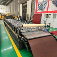 Máquina de Conformado de Tejas Glaseadas de Alta Velocidad con Dispositivo de Corte por Copia para Láminas de Techo