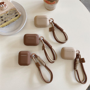 เคสซิลิโคน TPU แบบนิ่มพร้อมสายคล้องข้อมือเคสหูฟังกันกระแทกกันตกสำหรับ airpods 1 2 3 4 Pro 3 - Product Image 6