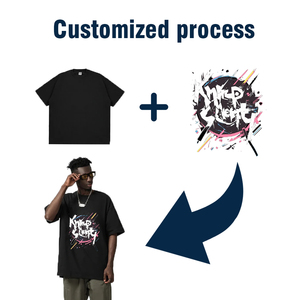 T50008 T-shirt estive in cotone pesante T-shirt Vintage Batik cambiano gradualmente colore abbigliamento con stampa personalizzata T-shirt per uomo donna - Product Image 6