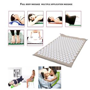 3pcs Yoga <span class=keywords><strong>Acupuncture</strong></span> Massage Oreiller Sac de rangement Coussin Pied Tapis Aiguille Soulager Dos Cou Sciatique Douleur Relax Muscles Spike Pads - Product Image 5