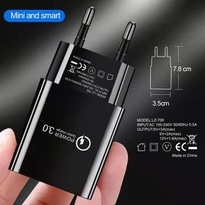 High Quality US/<b>EU</b> <b>Plug</b> USB Charger Block Quick Charge 18W Phone Charger <b>Adapter</b> Mobile Phone Charger - Product Image 6