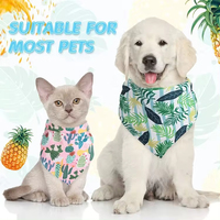 Bandana triangulaire pour animaux de compagnie en coton écologique, 15 couleurs, impression personnalisée, foulard pour chien, automne, hiver, printemps, été, bandanas par sublimation