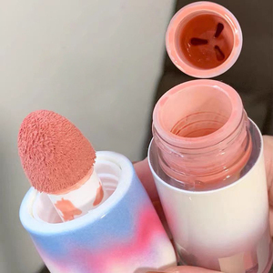 New Round Large-Brush Lip Gloss Tube 6.5ml Empty Plastic Bottle with Sponge Head for Liquid Blush Lip Color Lip Oil Packaging - Product Image 4