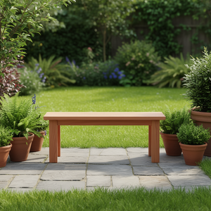 Panca da Giardino Douglas Wood Compatta e Resistente, Arredo Esterno Rustico Moderno, 2 Posti con Telaio in Metallo Marrone - Product Image 2