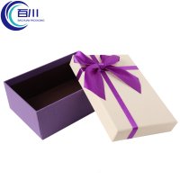 Caja de Regalo de Papel Recubierto Premium Personalizada, Impresión de Logotipo, Caja de Embalaje Rígida con Lazo para Frascos, Perfumes, Cosméticos, Productos de Maquillaje y Cuidado de la Piel