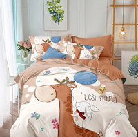 Collection de Parure de Lit 3 Pièces Jumeau pour Enfants, en Polyester, Imprimée Dessin Animé Numérique 3D, pour Maison et Textile