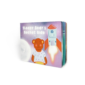 Livre d'images Rocket Ride de l'ours endormi personnalisé de haute qualité pour enfants papier Offset <span class=keywords><strong>livres</strong></span> pour enfants mignons - Product Image 4