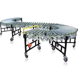 Free aluminum folding live roller conveyor