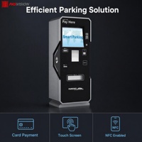 Terminal de paiement intelligent PASVISION pour stationnement en libre-service, communication Ethernet, acier inoxydable, protection IP65, lecteur de carte NFC, barrière