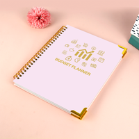 Carnets de suivi de défi d'épargne financière personnalisés en gros, planificateur de richesse, carnet de budget mensuel avec suivi des dépenses