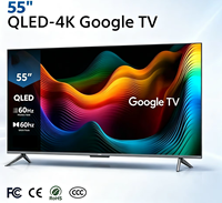 TV Pintar 55 Inch 4K UHD HDTV Pengalaman Gaming Rumah Tangga Jaringan Cerdas Android LCD LED TV - Promo Panas