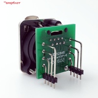 Connecteur RJ45 femelle SREXACT SVP594-DH Cat5e, carré, en alliage de zinc nickelé, avec broches en bronze phosphoreux étamé brillant et plaqué or