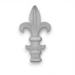Heavy Duty <b>Cast</b> Iron Spearhead Finial Ornamental Wrought Iron Fence Garden Gate <b>Powder</b> Coated Easily Assembled Modern Anti-Climb - Product Image 1