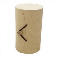 Boîte cylindrique en placage de peau de bouleau naturelle, faite à la main, pour biscuits, thé, lunettes, téléphone, bijoux, montres, emballage de rangement
