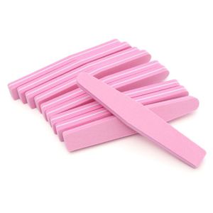 Toptan özelleştirilmiş pembe çift taraflı tek tırnak tamponu <span class=keywords><strong>Nail</strong></span> Art yarım ay üretici sünger manikür tırnak törpüsü 100/180 - Product Image 6