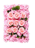 Fleurs artificielles en plastique de haute qualité pour décor de mariage mur de fleurs artificielles enroulable