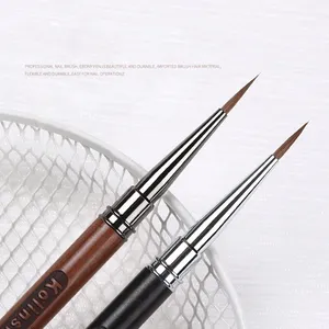 Kolinsky Nail Art Painting <b>Brush</b> Gradient Nail Liner <b>Brushes</b> Acrylic Lines Striping Drawing Watercolor Painting Manicure Tool - Product Image 2