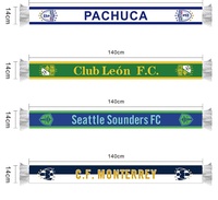 Écharpes et drapeaux à main pour supporters de football World Club – 32 équipes, drapeaux de soutien personnalisés, modèle WJ002
