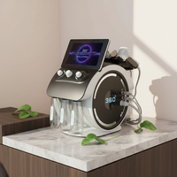 Appareil de beauté visuel portable 6 en 1 pour le nettoyage du visage à l'oxygène, machine Hydra Beauty Jet Peel, nettoyeur de pores, machine Aqua H2O2