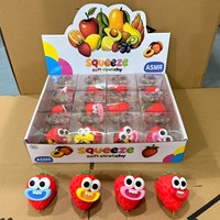 Mainan Squishy Lucu Bentuk Makanan Raksasa, Tekstur Renyah, Sensorik, Pereda Stres, Bentuk Stroberi, Kacang, Jagung untuk Anak-anak dan Dewasa