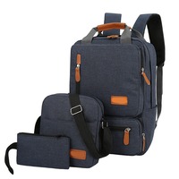 Ensemble de sacs à dos de sport décontractés pour adolescents, garçons et filles, grande capacité, sac de sport avec poche latérale, bretelles respirantes pour l'école