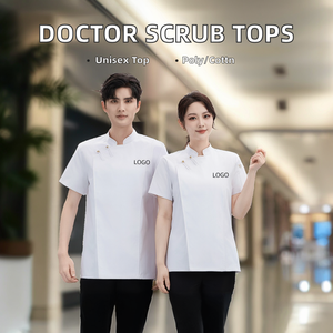 Offre Spéciale : Ensembles de Blouses Médicales à Manches Courtes en Polyester/Coton pour Cliniques et Hôpitaux - Product Image 2