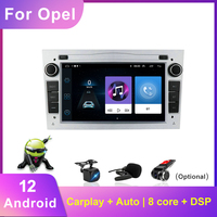 Autoradio Android avec écran tactile GPS, écran incurvé 2.5D, Mirror Link, WiFi intégré pour Opel Vauxhall Antara, tableau de bord USB, 1 an