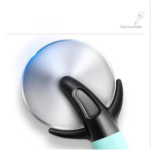 Vente en gros Lame de roue en acier inoxydable Trancheuse à fromage Coupe-<span class=keywords><strong>pizza</strong></span> avec poignée en PP - Product Image 5