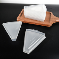 Emballages jetables en plastique PP transparent de qualité alimentaire, épaisseur 0,3 mm, pour sandwichs, pizzas, pâtisseries, desserts, gâteaux, TIANCHOU