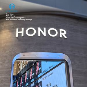 3D Paslanmaz Çelik Akrilik Tabela Led Kanal Harfler Arkadan Aydınlatmalı Özel Logo İşletme Salonu Sigara Dükkanı Ofis İç Mekan Tabelası - Product Image 2