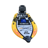 Kayak gonflable de haute qualité avec système de propulsion à pédales, kayak de pêche avec système de propulsion à pédales