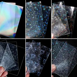 50 cái/gói 65x90mm thẻ ba chiều tay áo Kpop thần tượng laser photocard Trò chơi bộ sưu tập Thẻ chơi <span class=keywords><strong>game</strong></span> phim bảo vệ - Product Image 1
