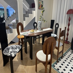 Modern Luxury High End <b>Wooden</b> Durable Waterproof Eco-Friendly <b>Dining</b> <b>Table</b> for Small House Adjustable <b>Extendable</b> Home Furniture - Product Image 4
