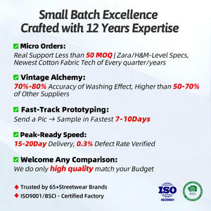 XUFEI Original de alta calidad gris 100% algodón 500g personalizado Vintage lavado cuello redondo pesado en blanco rasgado cuello redondo sudadera - Product Image 6