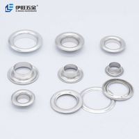 YIWANG Usine Argent Oeillet En Aluminium Différentes Tailles Vêtements Oeillet En Métal pour Rideau