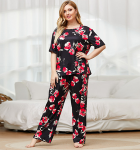 All'ingrosso taglie forti pigiami <span class=keywords><strong>lunghi</strong></span> a <span class=keywords><strong>maniche</strong></span> <span class=keywords><strong>corte</strong></span> - Product Image 5