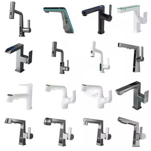 Led Thông Minh Kỹ thuật số hiển thị nhiệt độ thủy điện sang trọng đặc biệt thông minh mới nhất Brass LED chậu rửa Vanity lưu vực - Product Image 6