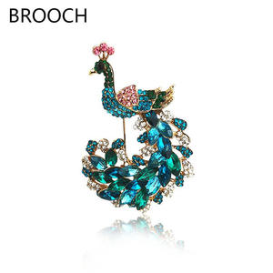 Broches de luxe pour femmes, vente en gros, broches fleurs en strass et émail, broches fleurs de poitrine en perles, accessoires vestimentaires, épingles animaux mignons - Product Image 6