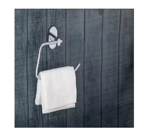 ที่แขวนผ้าเช็ดตัวติดผนังแบบโมเดิร์น ดีไซน์รักษ์โลก สีเงิน ทำจากทองเหลือง ยี่ห้อ MANSI สินค้าใหม่ อุปกรณ์ห้องน้ำสไตล์อินเดีย ไม่มีส่วนผสมของ PVC รับประกัน 2 ปี - Product Image 2