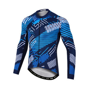 Maillot de cyclisme sur mesure pour homme, grande taille, manches longues, imprimé, respirant, en Spandex/Polyester, vêtements de cyclisme d'équipe - Product Image 2